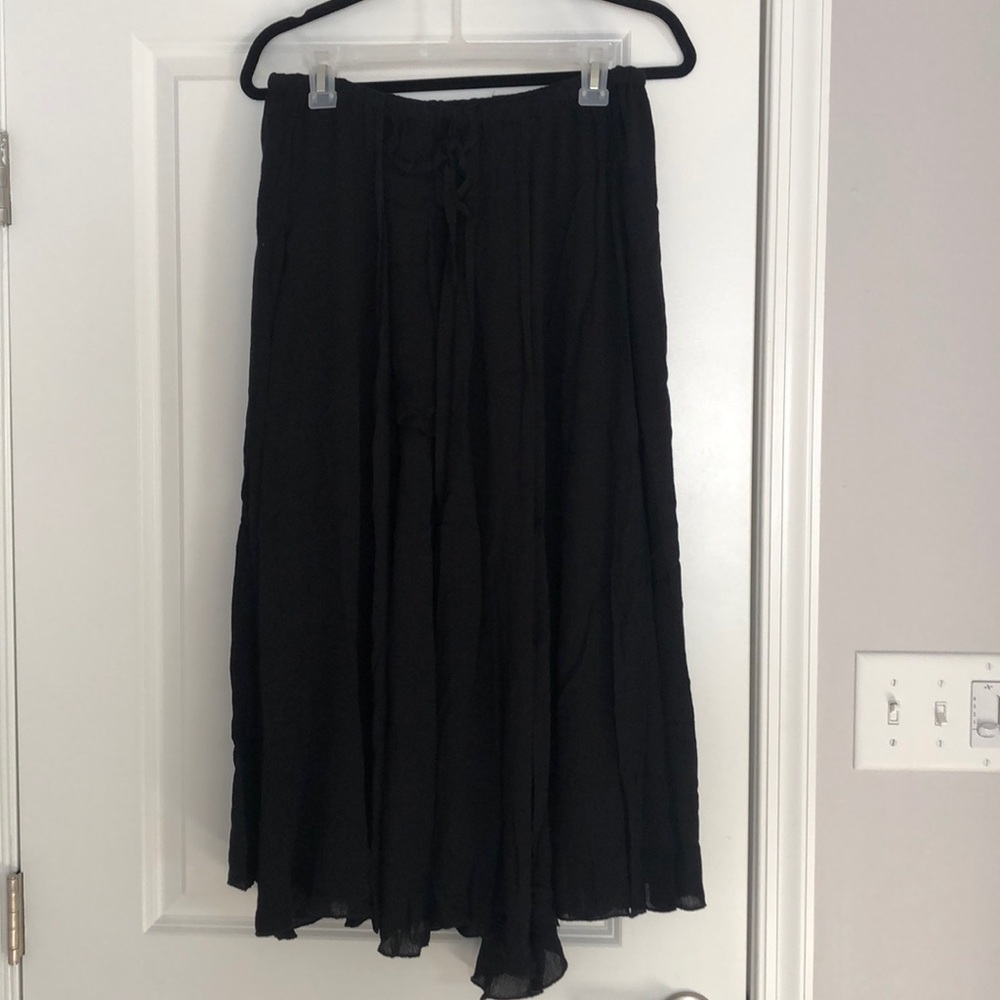 Black maxi skort